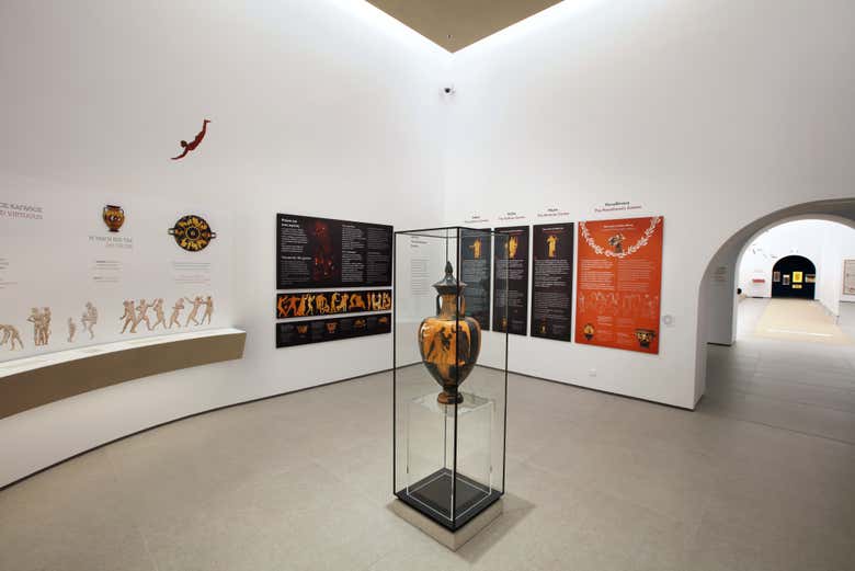 Una delle sale del Museo Olimpico di Atene
