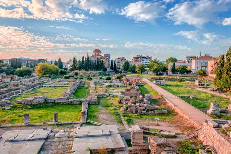 Vista sul sito archeologico di Kerameikos