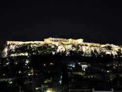 Acropoli di sera