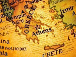 Localizzazione di Atene sulla mappa