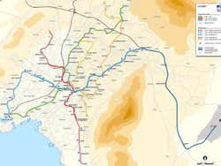 Mappa della metro di Atene