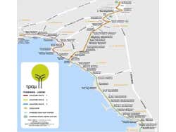 Mappa della rete tranviaria di Atene